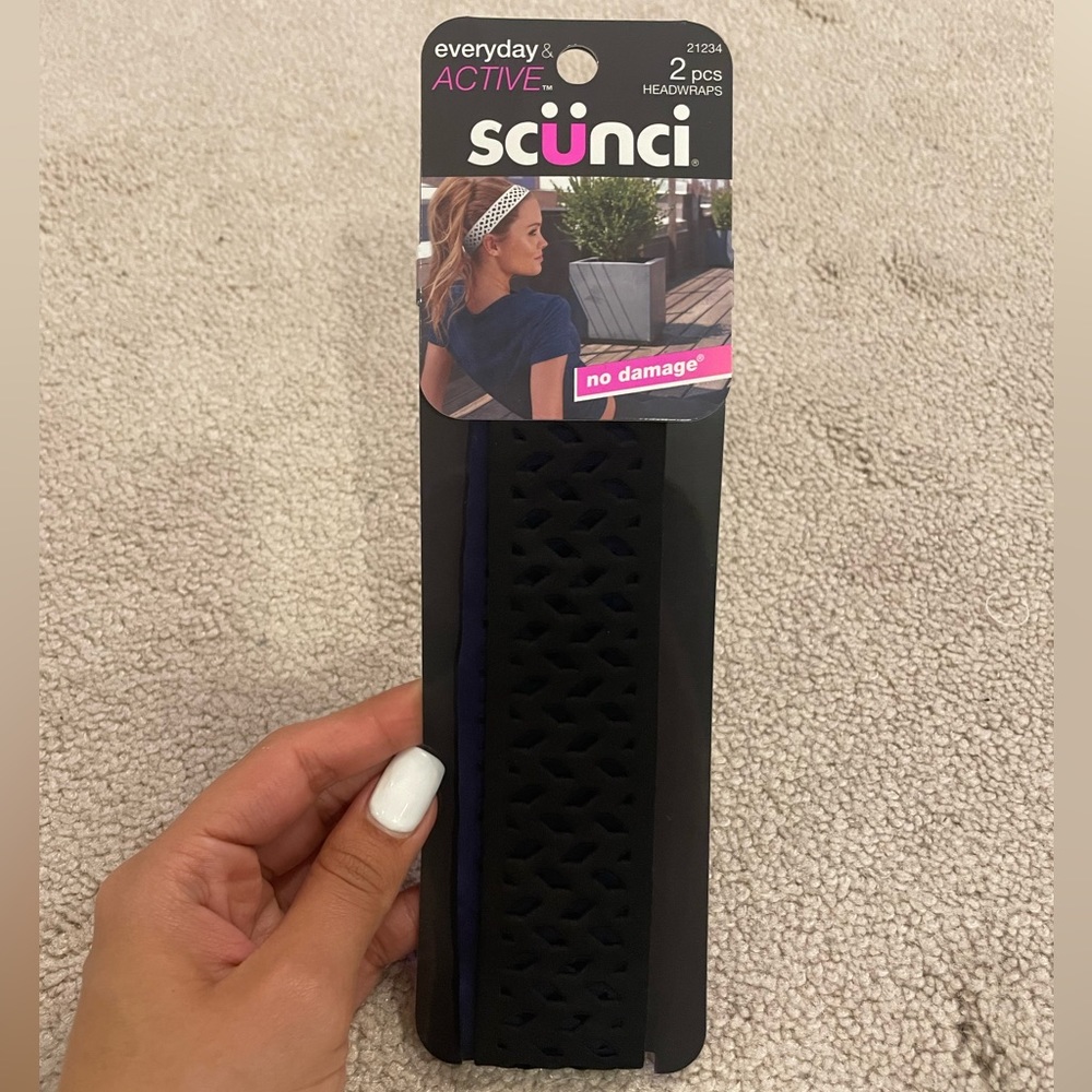 Scunci Everyday & Active Braided Headwrap Wide Soft Fabric Head Band Workout